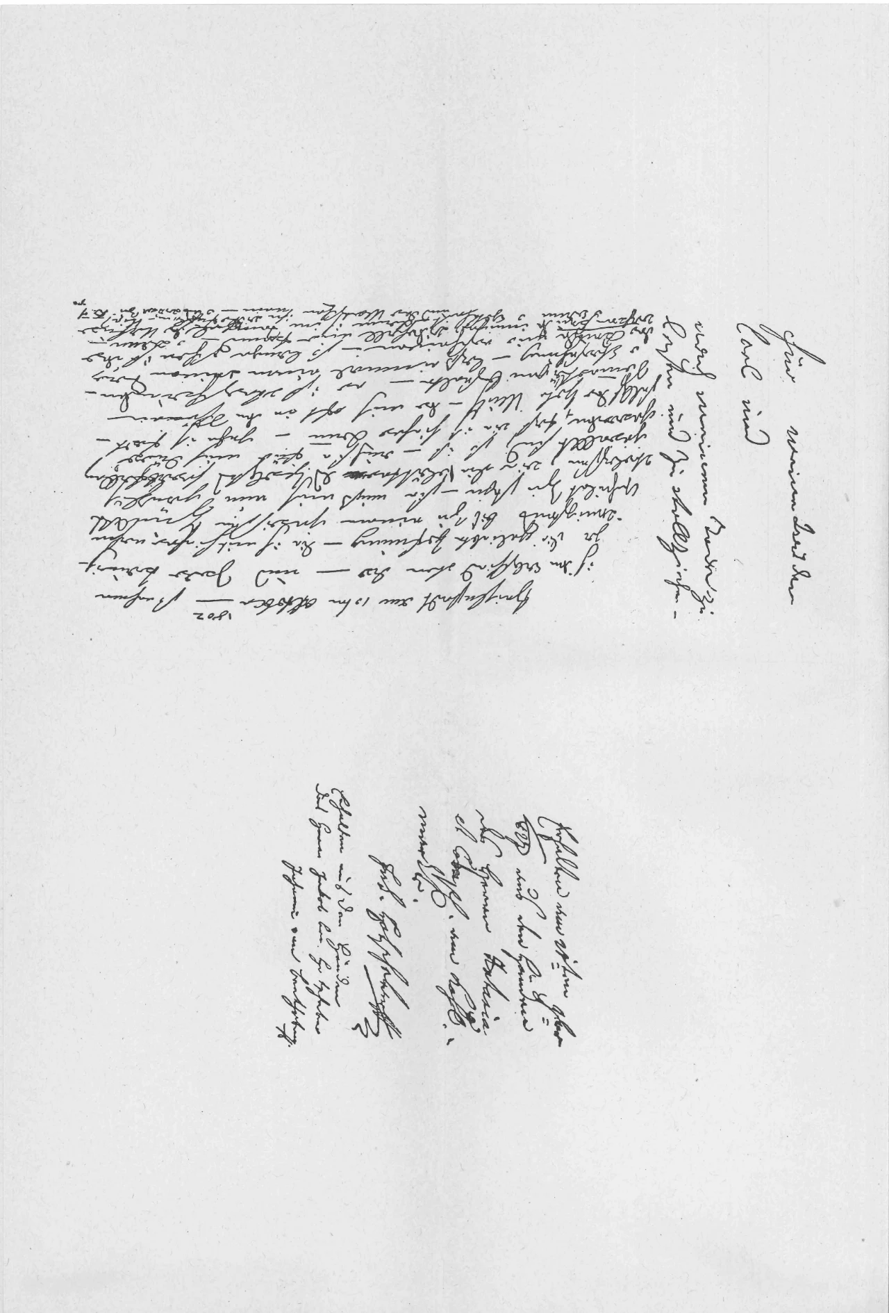 Fourth page of the Heiligenstadt Testament, with the signature and the added lines of 10 October